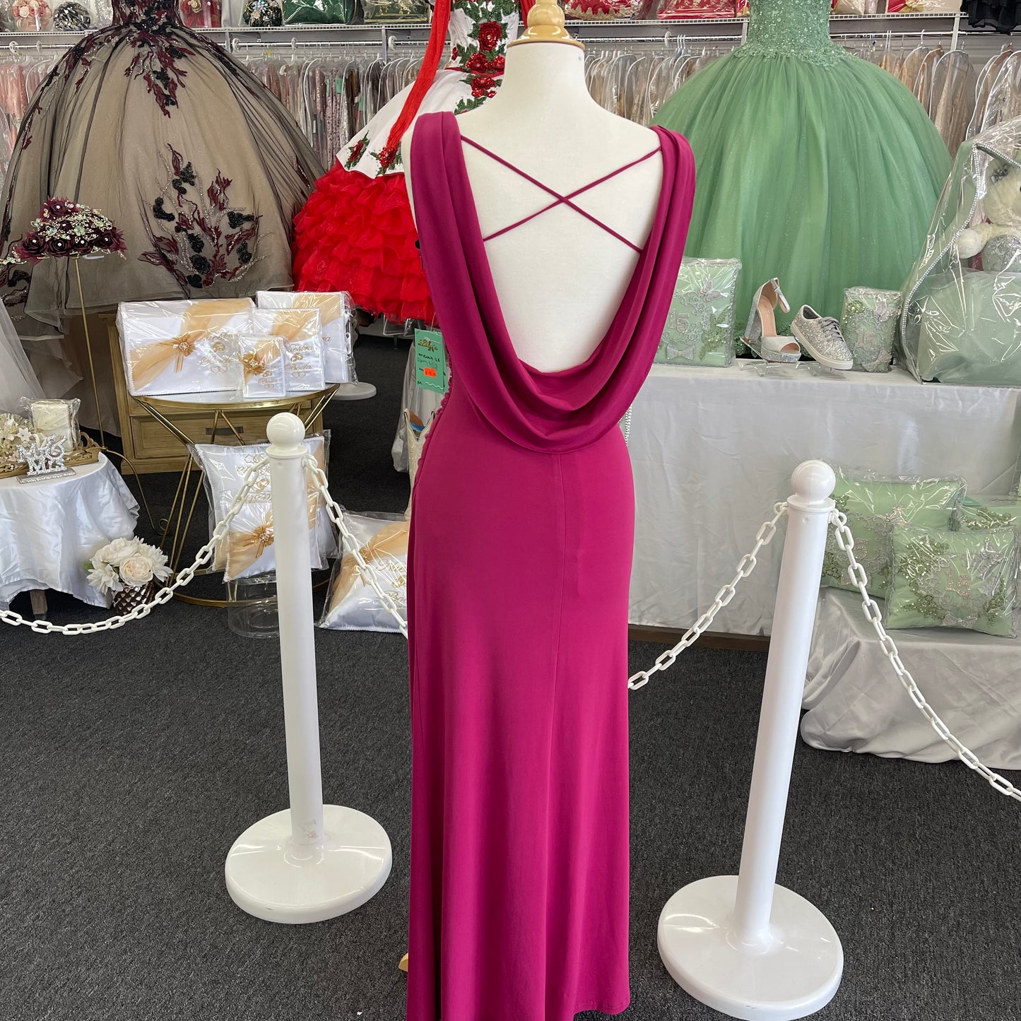 #LISB555 Lily’s Fuschia Sequins Dress