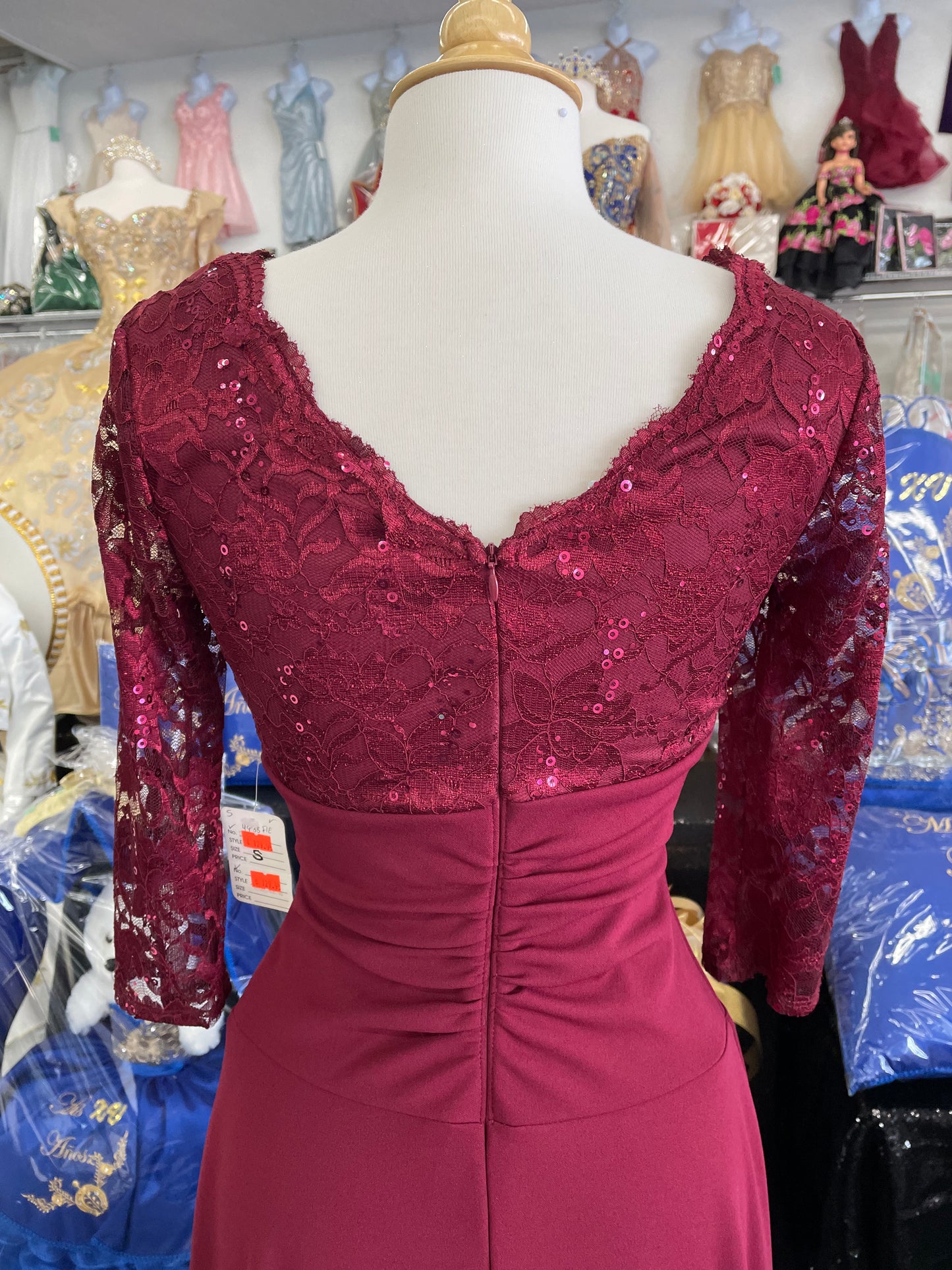 Fie4938Lily’s Burgundy Dress