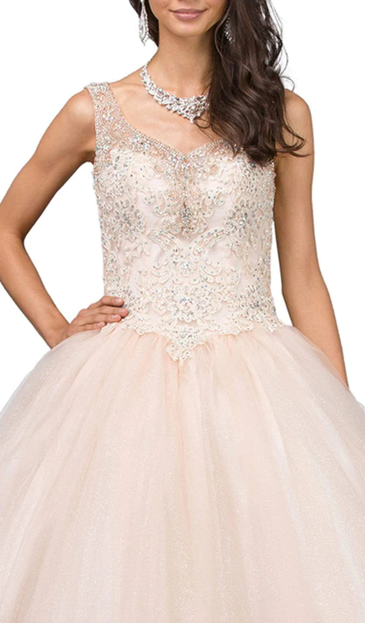 Lilys Beaded Top Quinceanera/Sweet 16 Dress DQ1201