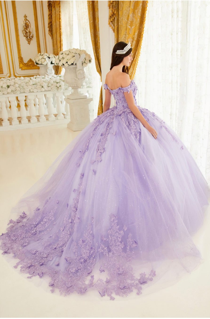 #LaDiv15709Lily’s Lavender Tulle Ball Gown