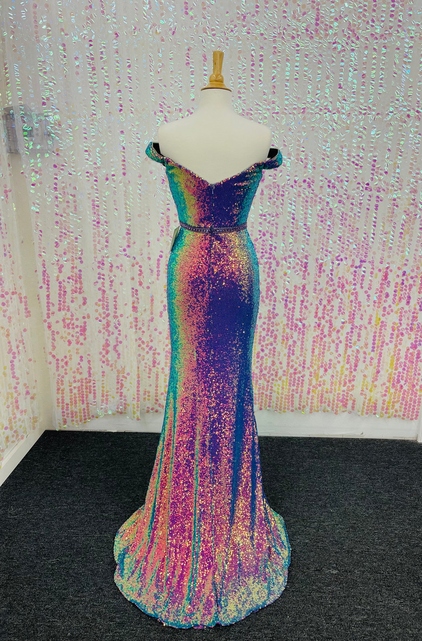 Lily’s Opal Violet Iridescent Off The Shoulder CD158