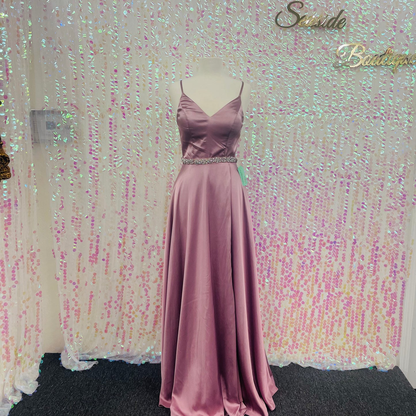 Lily’s Mauve Bridesmaids Gown Ev3359