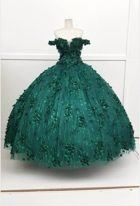 CHF3017 Lily's Hunter Green Quince Dress