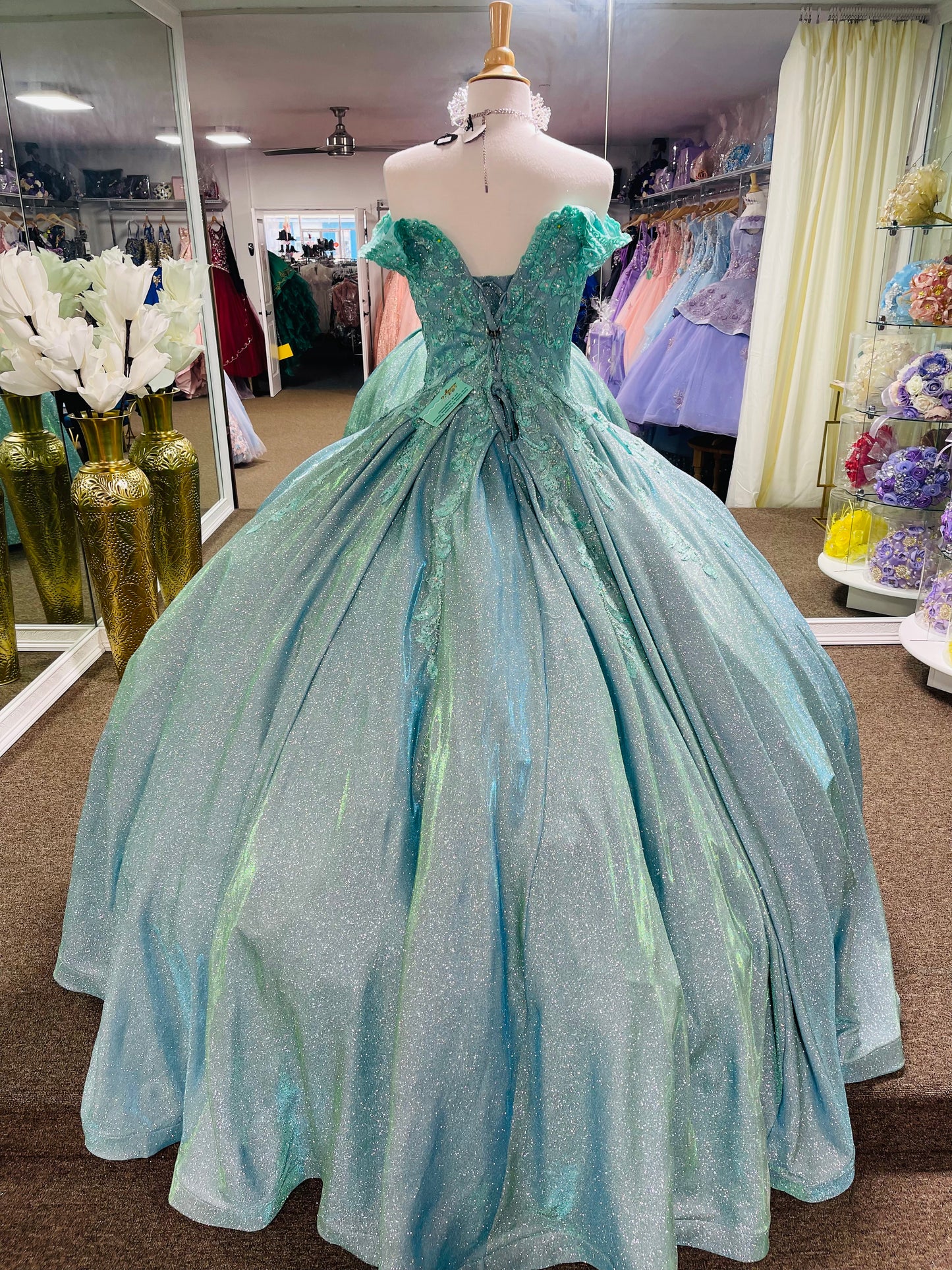 MQLK178 Lily’s Sage Xv Dress