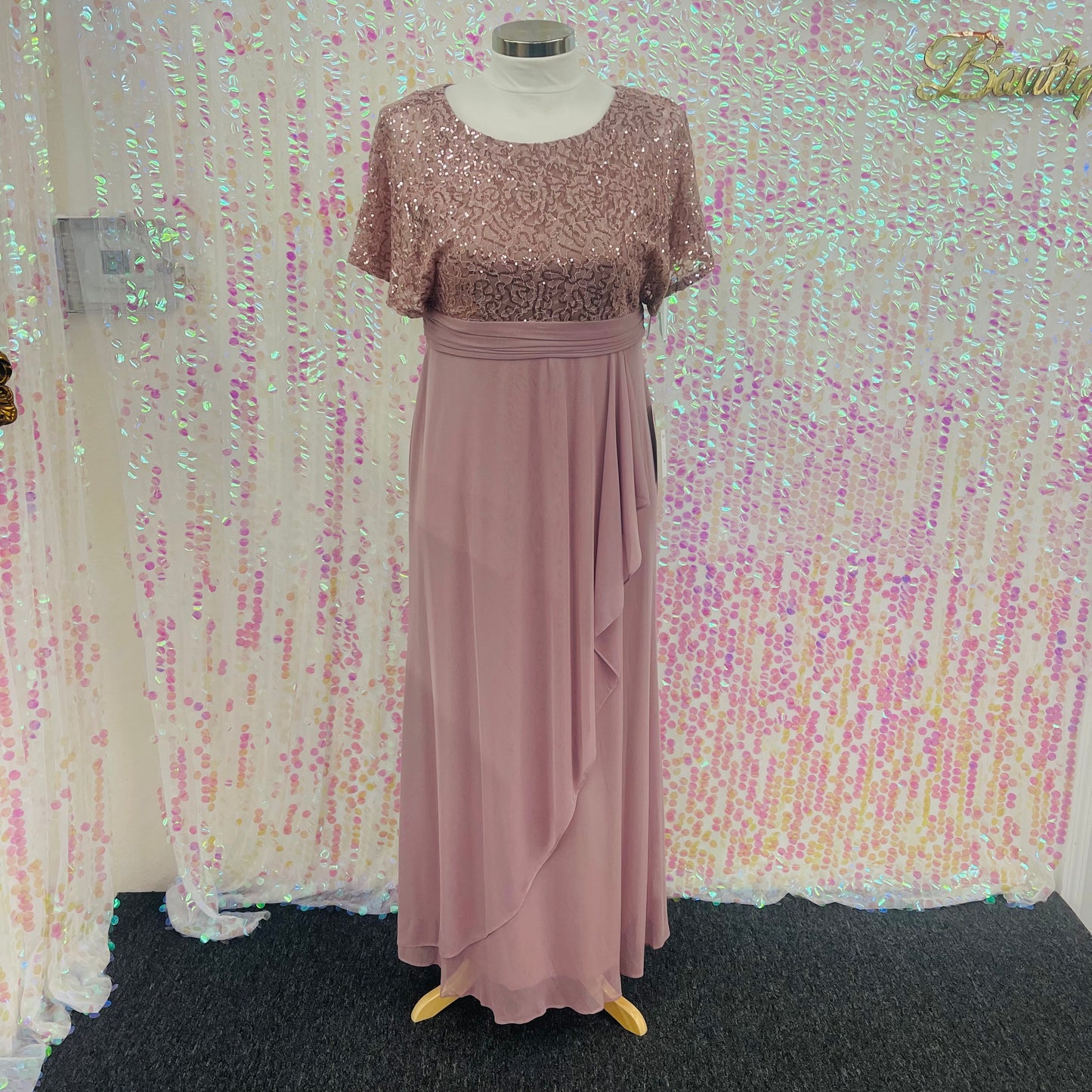 Lily’s Mauve With sequins Mother of the bride #Cindy1613