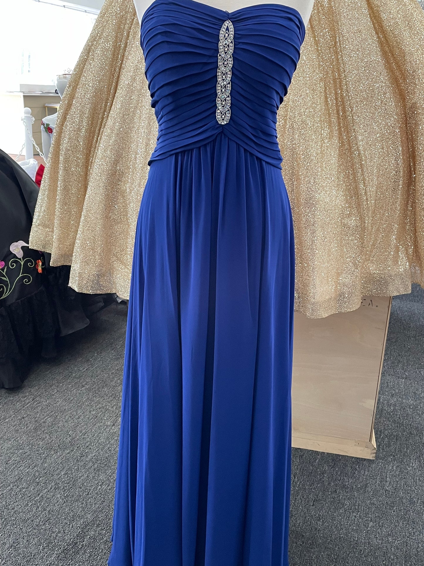 Lily’s chiffon royal blue long dress , style :cy1370