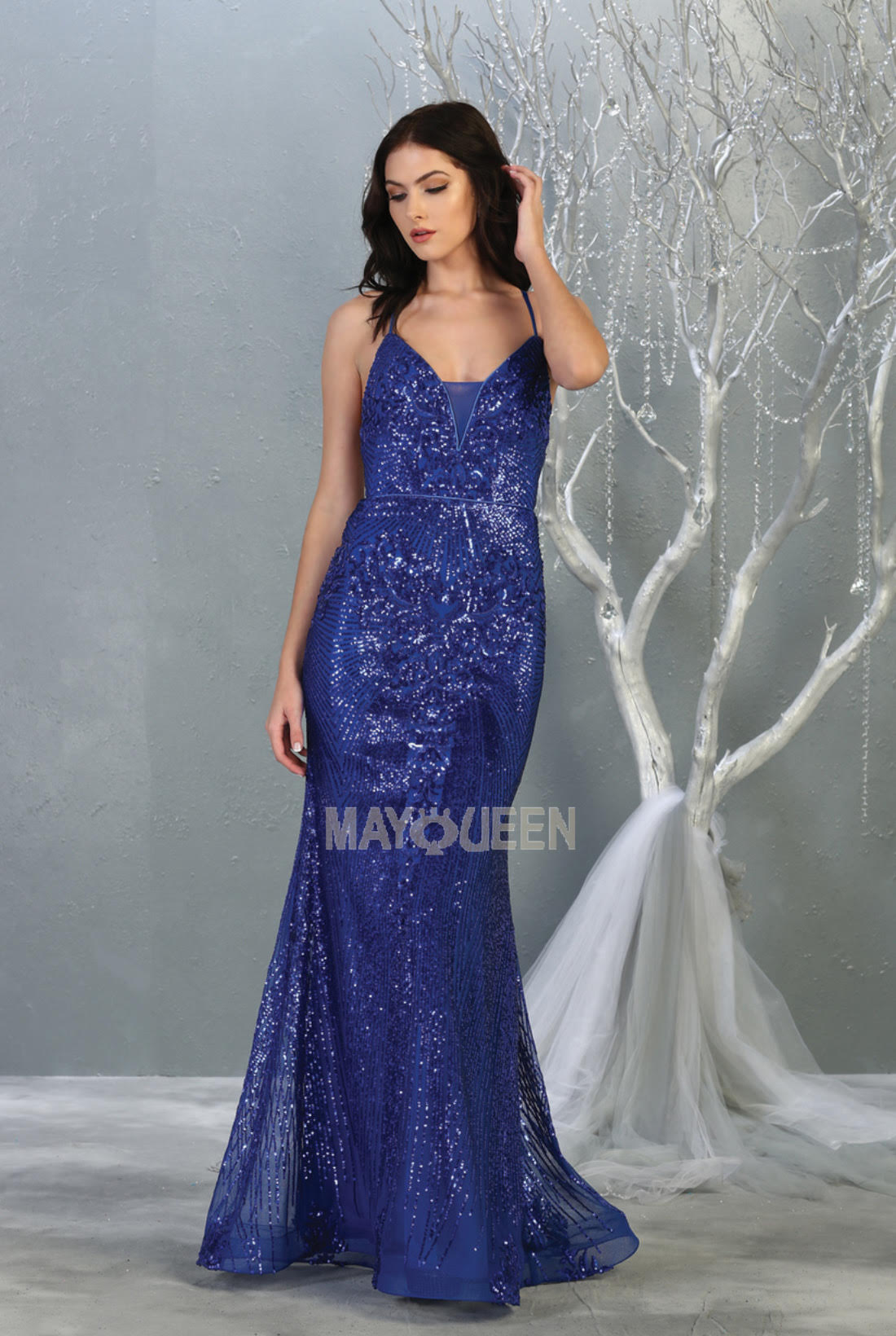 Lily's Royal Blue Prom Dress RQ7878