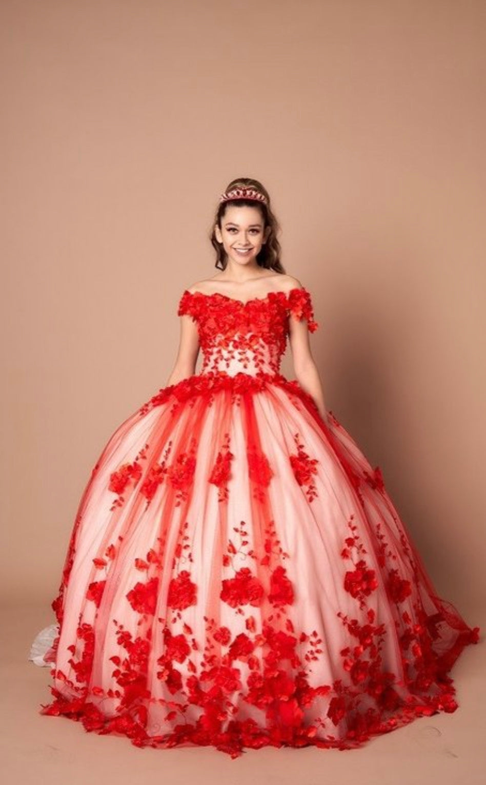 CallSCL30005 Lily’s Red XV Dress