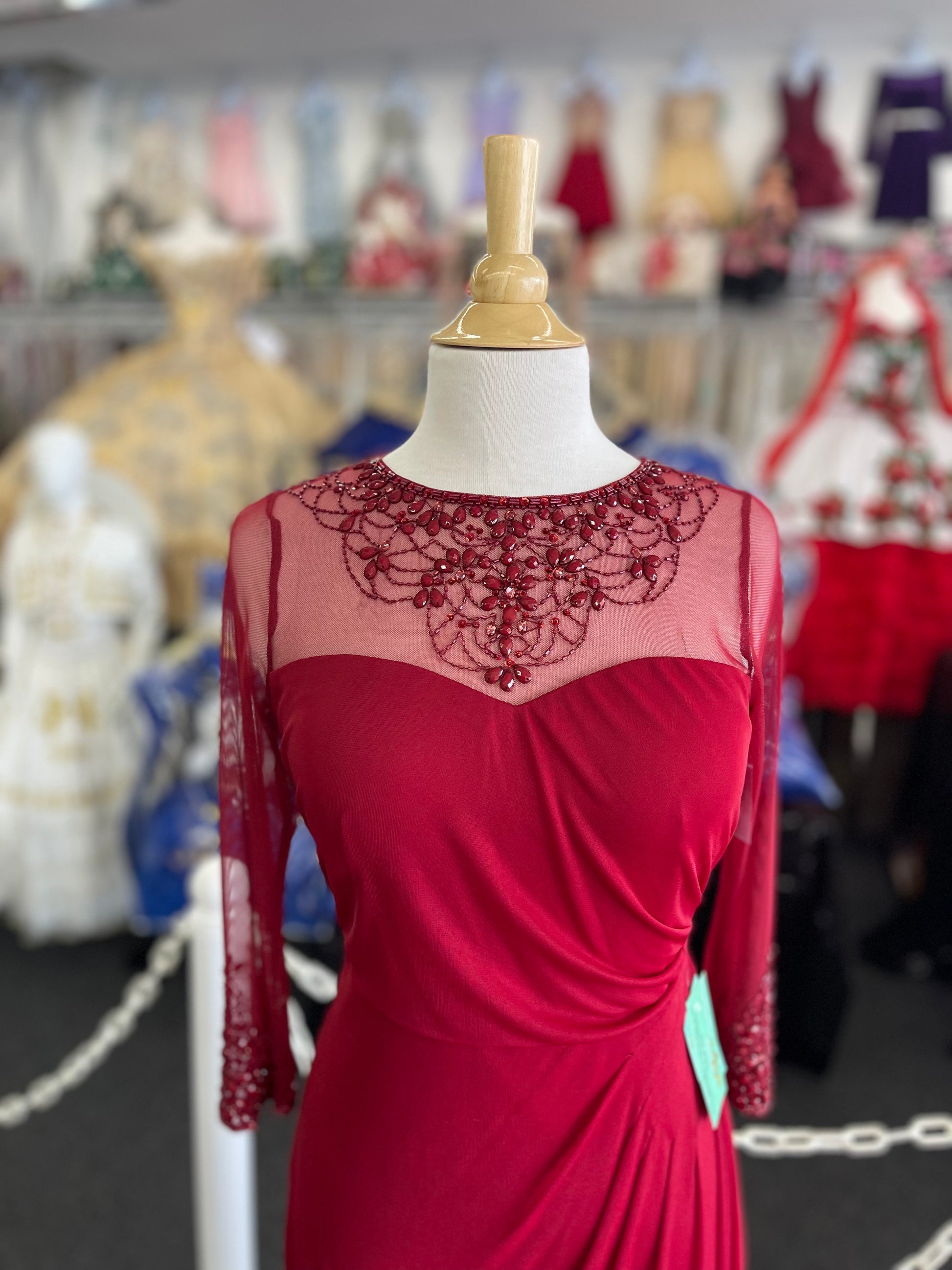 red mesh t shirt dress Red Mesh Midaxi Dress