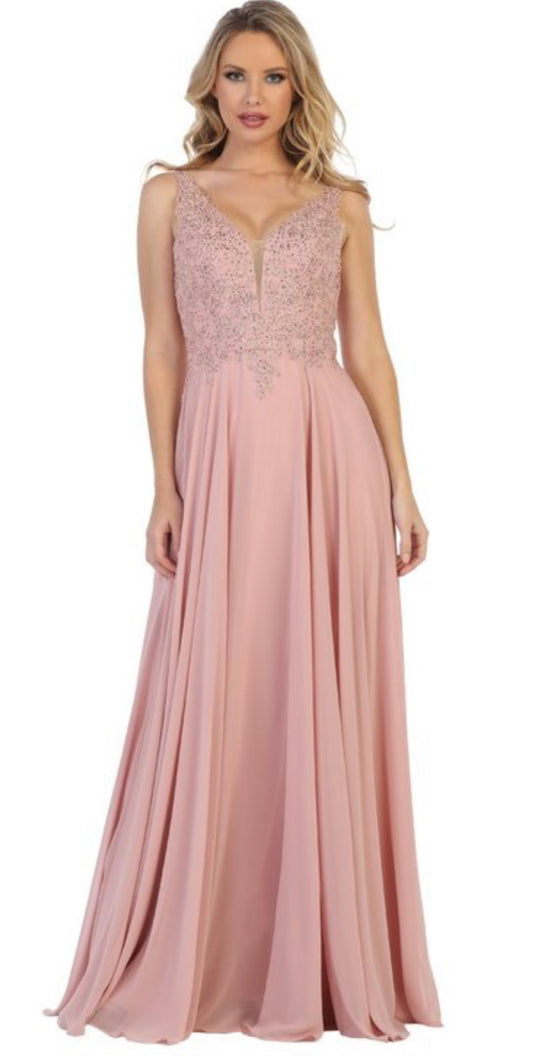 #Lets7385 Lily’s Dusty Rose Gown