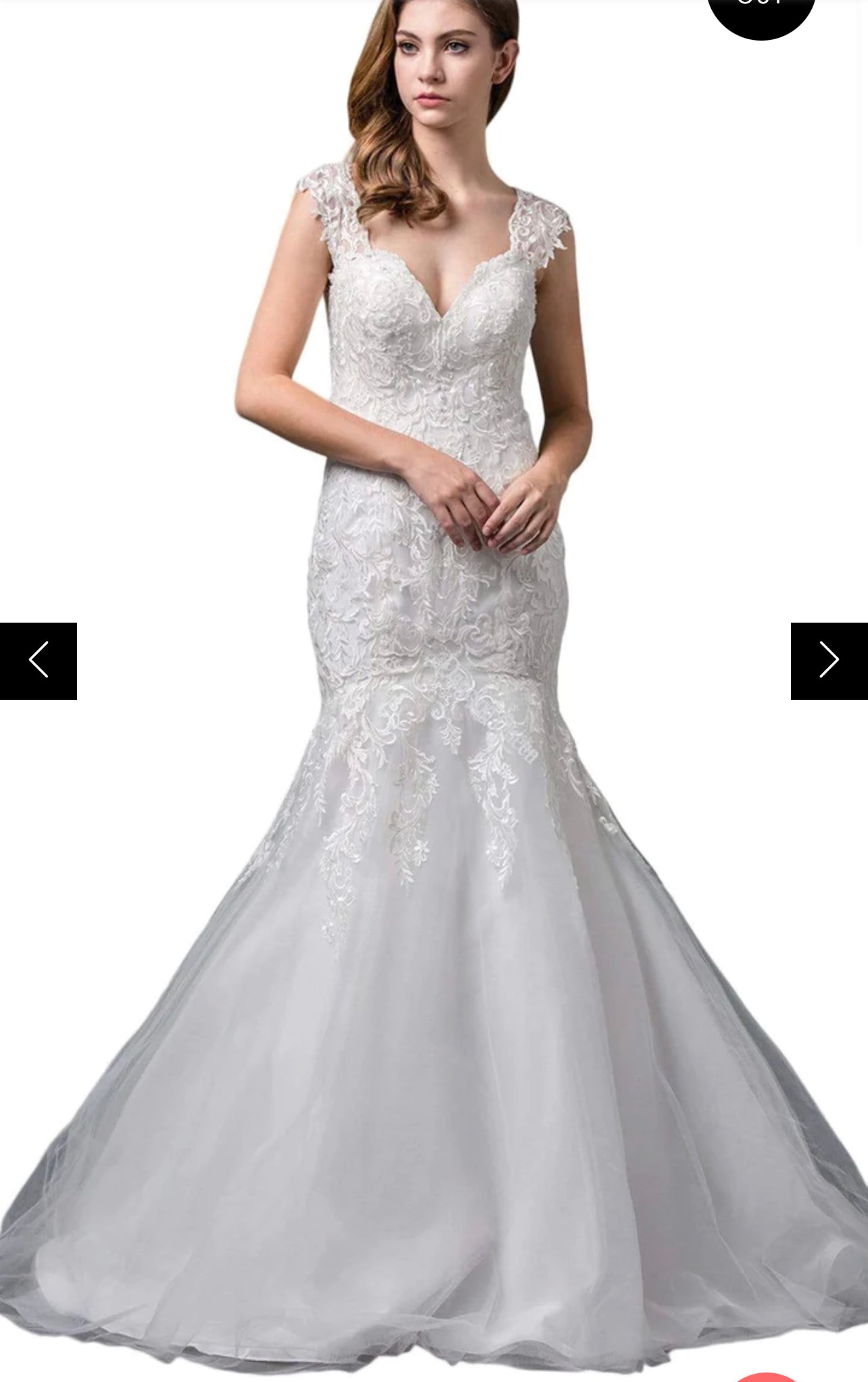 Lily's Off white wedding gown DQ0059