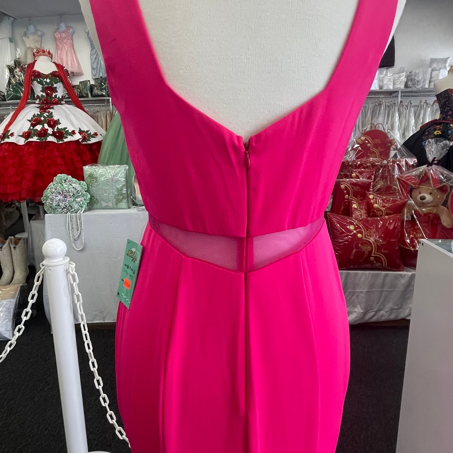 Cy1485Lily’s Hot Pink Dress