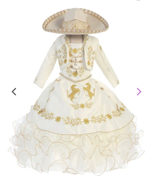 Lily’s Ivory Charro Dress for girls #TCHReyes10