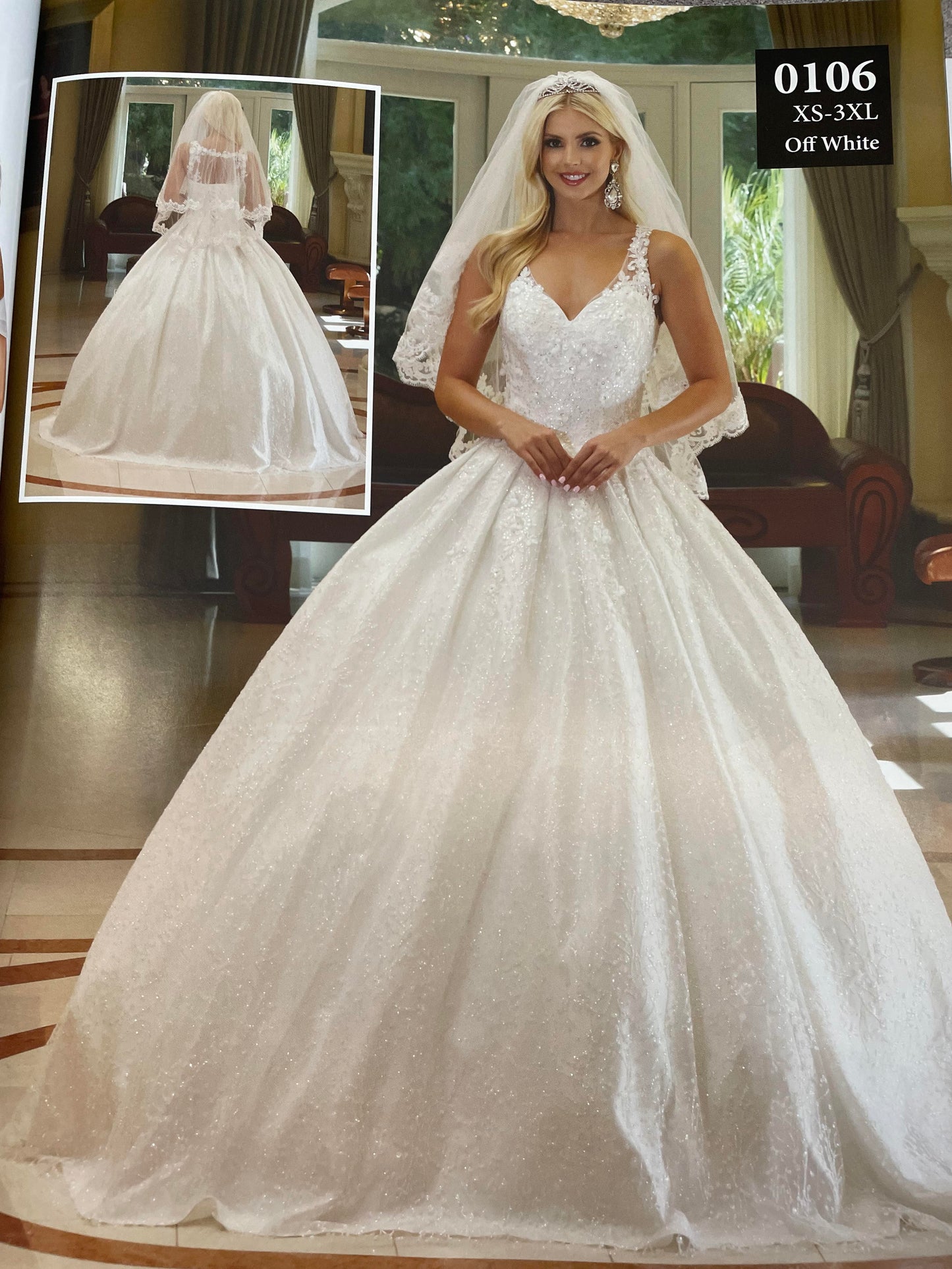 Lily's DQ0106 Off white Romantic Ball Gown