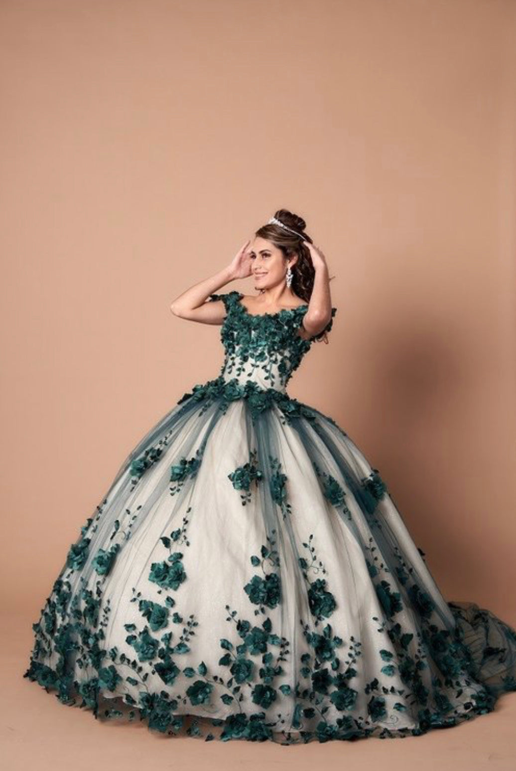 SCL30005 Lily’s Emerald Quince Dress