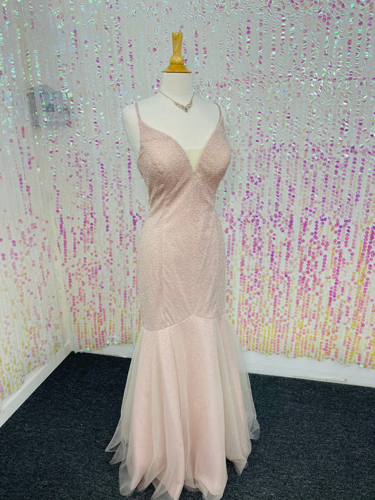 Lily’s Pink Mermaid Gown DQ2437