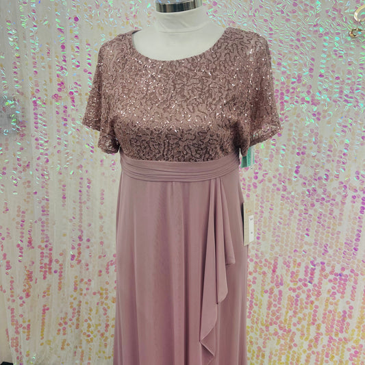 Lily’s Mauve With sequins Mother of the bride #Cindy1613