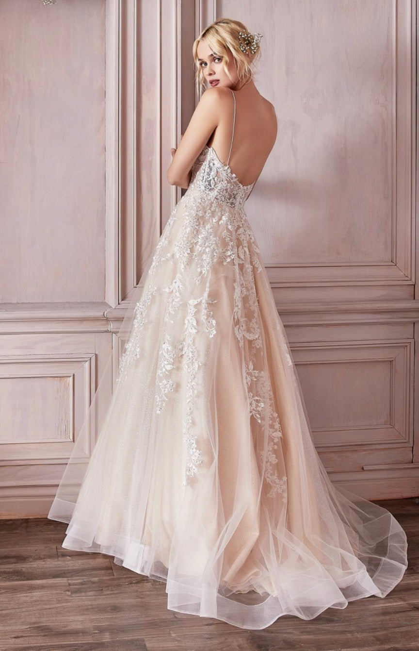 Lily’s Champagne ladivcm320 Bridal Gown