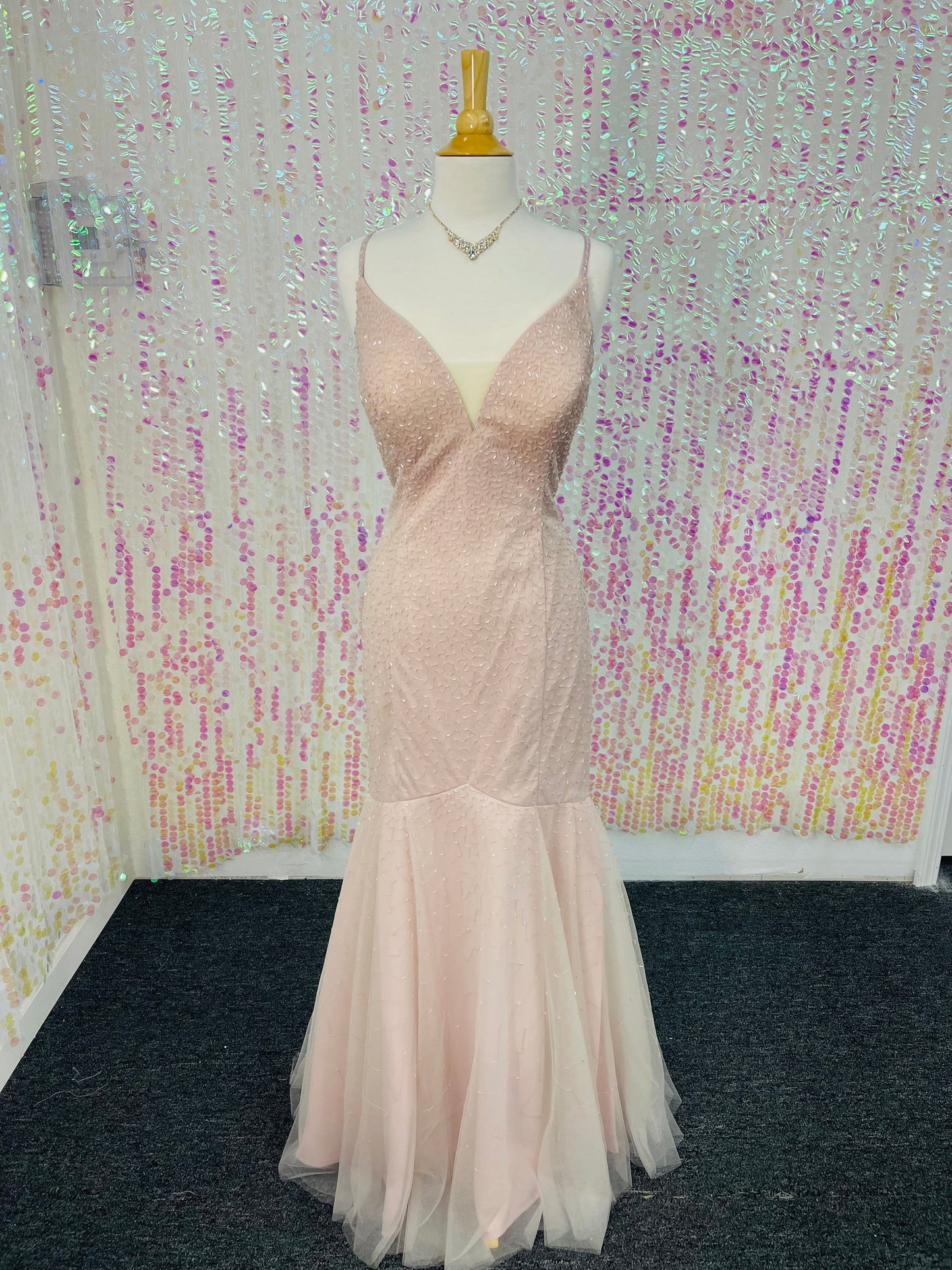 Lily’s Pink Mermaid Gown DQ2437