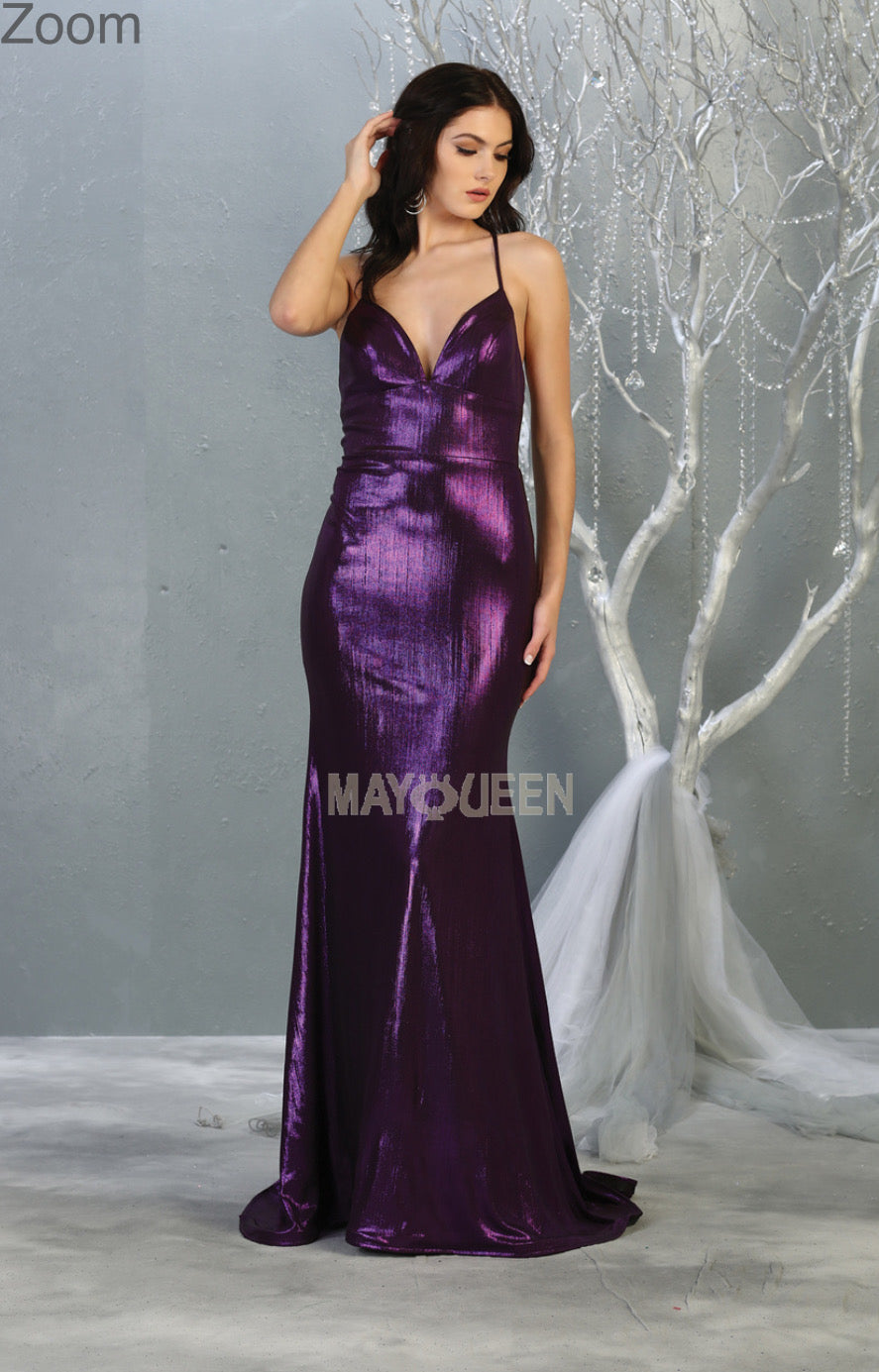 Lily's Eggplant prom dress mq1827