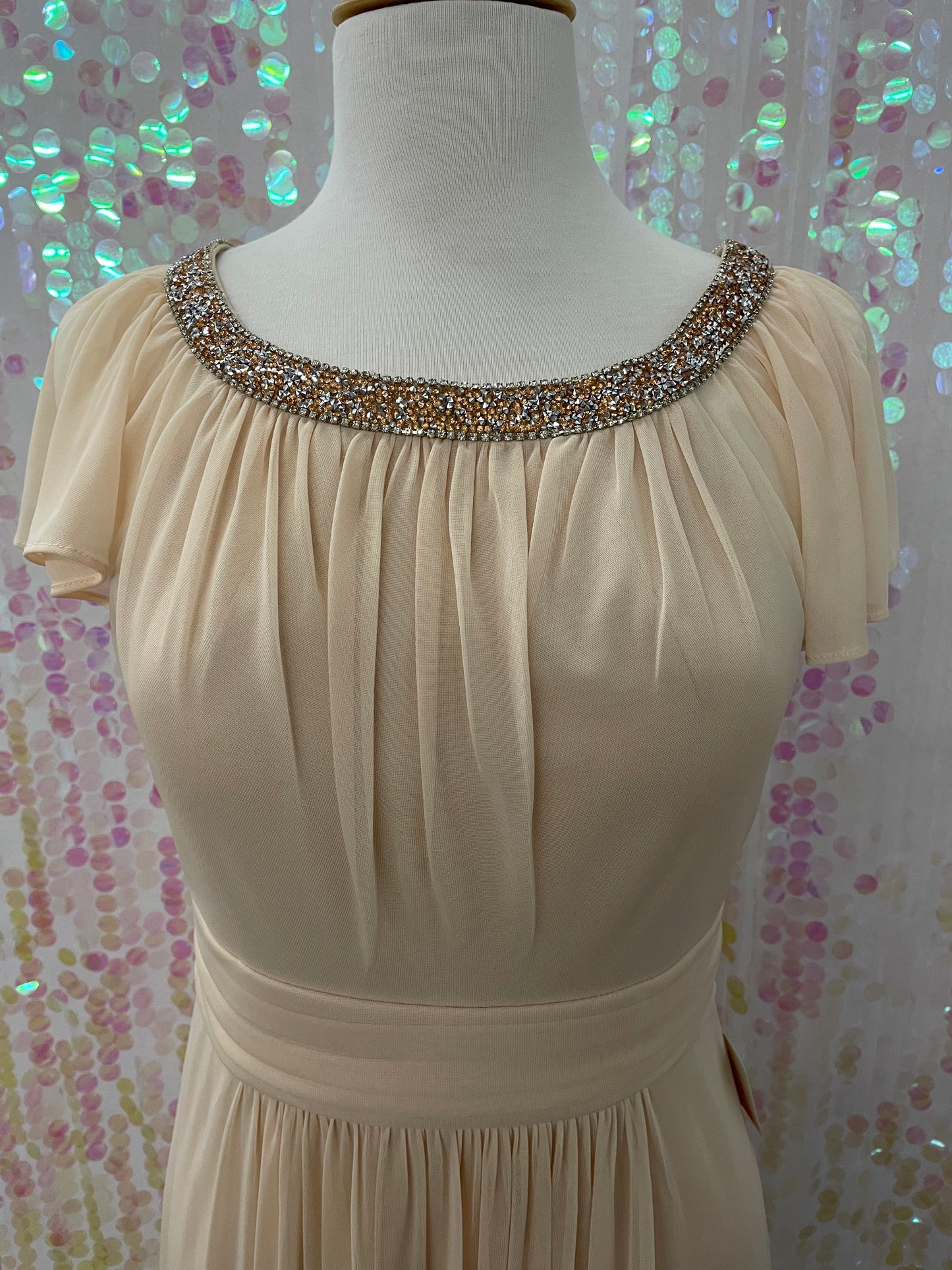 Lily's Formal Champagne Dress FIE115