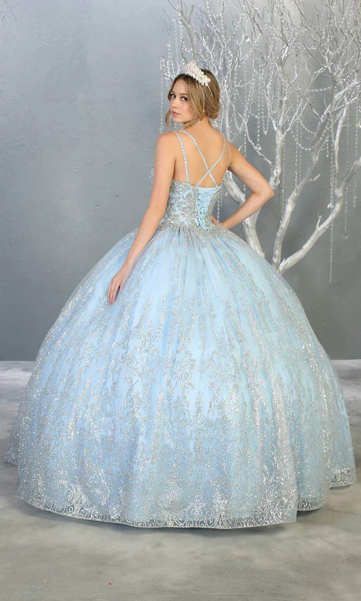 MQLK 145 Lily's Light Blue Quinceanera Gown