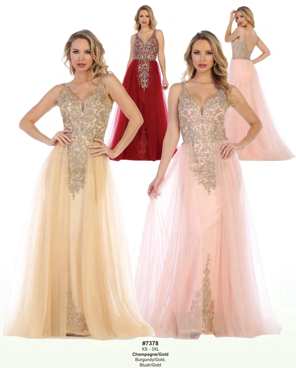 Lily's Blush Tulle Gown LT7378