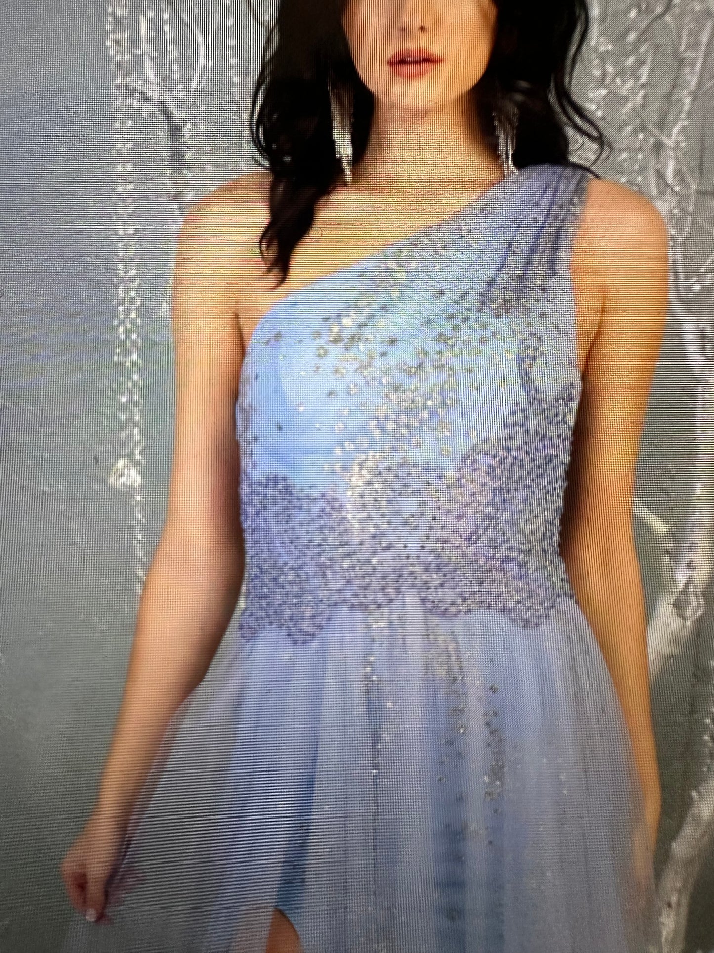 Lily's Dusty Blue prom dress mqRq7809