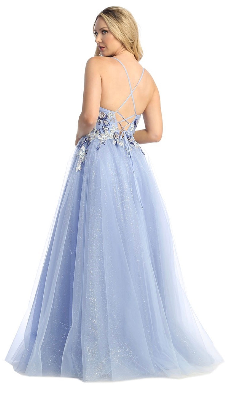 Lilys Lets7718,Large,perryBlue Long Gown