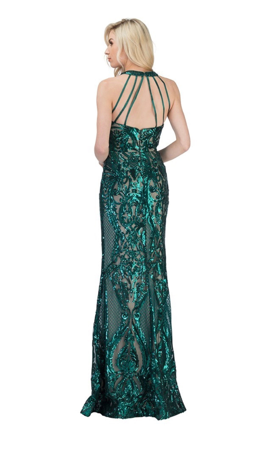 Lily’s Green Long Dress #CHDM4010