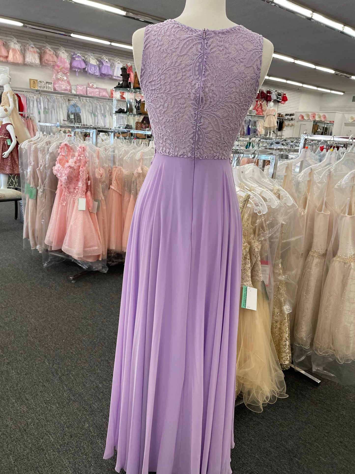 Lily’s lilac top lace and chiffon skirt #fies9059