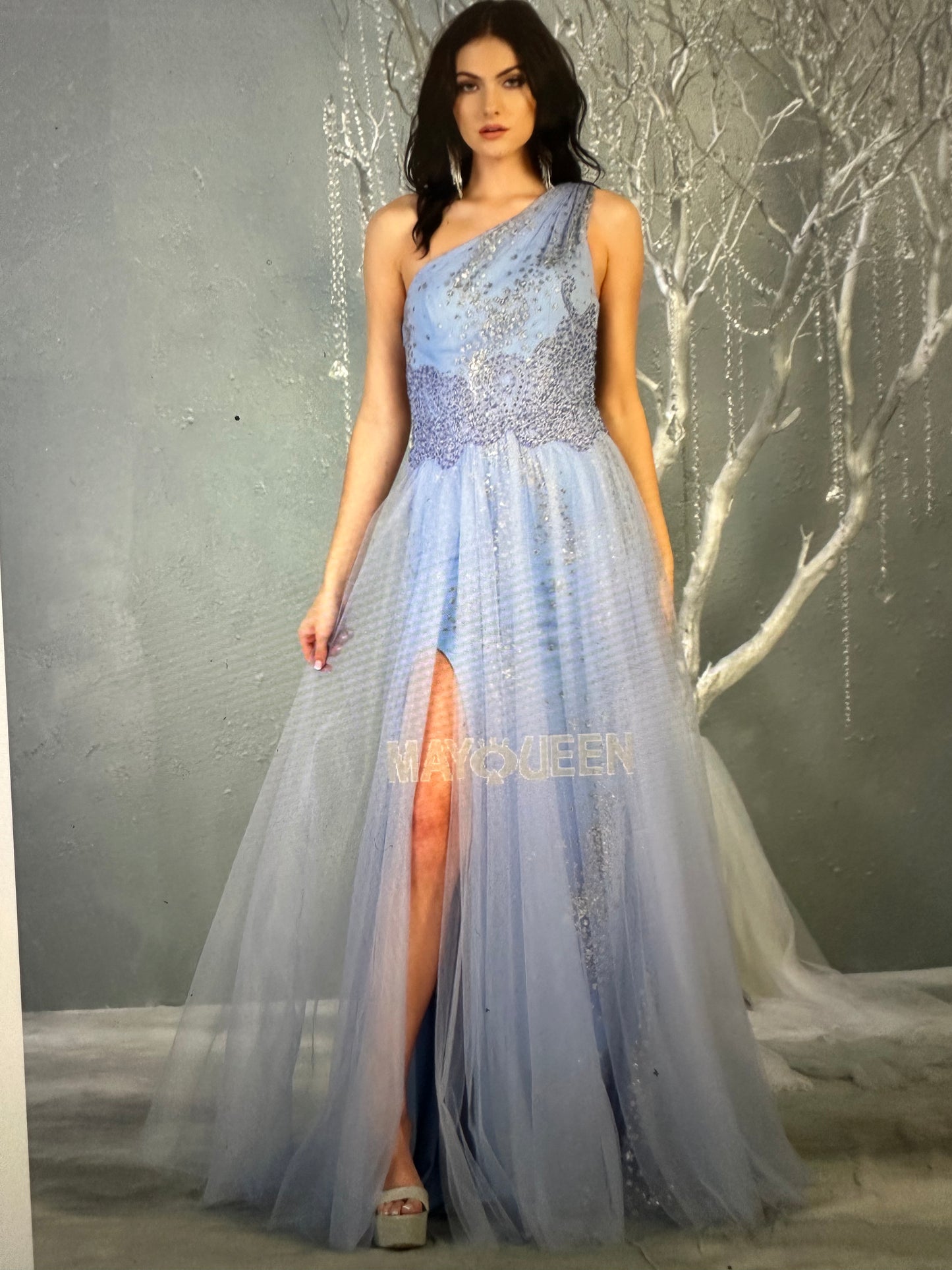 Lily's Dusty Blue prom dress mqRq7809